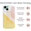 Hoozey - Hoesje geschikt voor Apple iPhone 14 - Nature Vibes - Geel / Roze