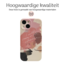 Hoozey - Hoesje geschikt voor Apple iPhone 13 - Nature Vibes - Roze / Bruin