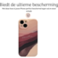 Hoozey - Hoesje geschikt voor Apple iPhone 14 - Nature Vibes - Beige / Paars