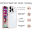 Hoozey - Hoesje geschikt voor Apple iPhone 14 Pro - Clear Case - Licht Roze