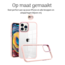 Hoozey - Hoesje geschikt voor Apple iPhone 14 Pro - Clear Case - Licht Roze