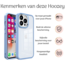 Hoozey - Hoesje geschikt voor Apple iPhone 14 Pro - Clear Case - Licht Blauw