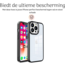 Hoozey - Hoesje geschikt voor Apple iPhone 14 Pro Max - Clear Case - Zwart