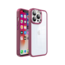 Hoozey - Hoesje geschikt voor Apple iPhone 14 Plus - Clear Case - Donker Rood