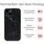 Hoozey - Hoesje geschikt voor Apple iPhone 13 Pro - Marble Print - Zwart