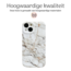 Hoozey - Hoesje geschikt voor Apple iPhone 13 Pro Max - Marble Print - Wit