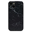 Hoozey - Hoesje geschikt voor Apple iPhone 13 Pro Max - Marble Print - Zwart