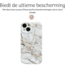 Hoozey - Hoesje geschikt voor Apple iPhone 13 - Marble Print - Wit