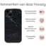 Hoozey - Hoesje geschikt voor Apple iPhone 13 - Marble Print - Zwart