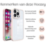 Hoozey - Hoesje geschikt voor Apple iPhone 13 - Clear Case - Licht Roze