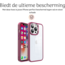 Hoozey - Hoesje geschikt voor Apple iPhone 13 - Clear Case - Donker Rood