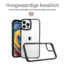 Hoozey - Hoesje geschikt voor Apple iPhone 13 Pro Max - Clear Case - Zwart
