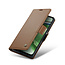 CaseMe - Hoesje geschikt voor Xiaomi Redmi Note 12 Pro 5G - Retro Wallet Book Case - Met Magnetische Sluiting - Bruin
