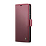 CaseMe - Hoesje geschikt voor Xiaomi Redmi Note 12 5G - Retro Wallet Book Case - Met Magnetische Sluiting - Rood
