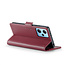 CaseMe - Hoesje geschikt voor Xiaomi Redmi Note 12 5G - Retro Wallet Book Case - Met Magnetische Sluiting - Rood