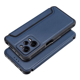 Case2go Case2go - Hoesje voor Xiaomi Redmi Note 12 Pro 5G - Schokbestendige Book Case - Donker Blauw