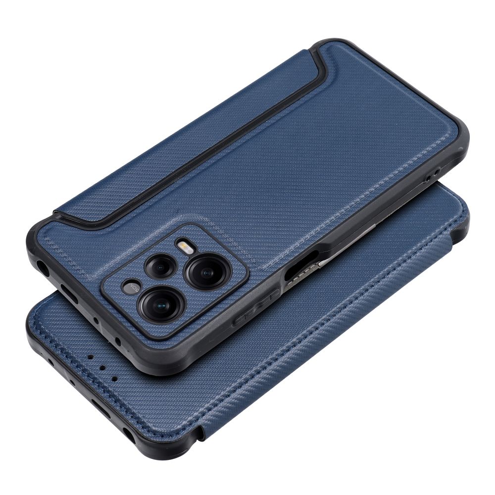 Case2go - Hoesje voor Xiaomi Redmi Note 12 Pro 5G - Schokbestendige Book Case - Donker Blauw afbeelding
