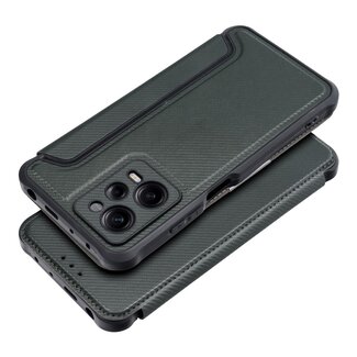 Case2go Case2go - Hoesje voor Xiaomi Redmi Note 12 Pro 5G - Schokbestendige Book Case - Groen