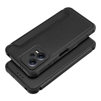 Case2go Case2go - Hoesje voor Xiaomi Redmi Note 12 5G - Schokbestendige Book Case - Zwart