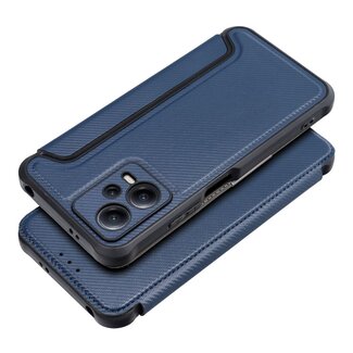 Case2go Case2go - Hoesje voor Xiaomi Redmi Note 12 5G - Schokbestendige Book Case - Donker Blauw