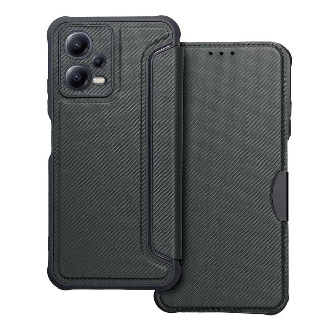 Case2go - Hoesje geschikt voor Xiaomi Redmi Note 12 5G - Schokbestendige Book Case - Groen