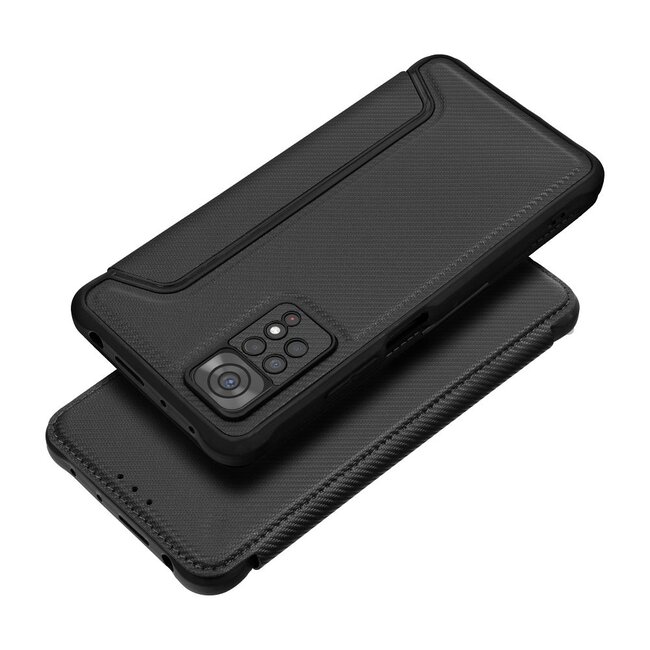 Case2go - Hoesje voor Xiaomi Redmi Note 12 4G - Schokbestendige Book Case - Zwart