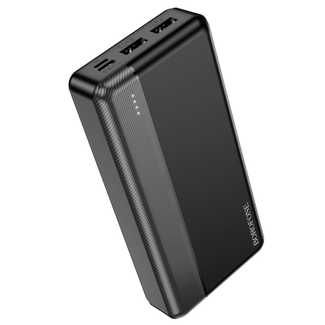 Borofone Borofone - Powerbank 20000 mAH - Incl. 2x USB aansluiting - Met LED Display - Zwart