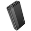 Borofone - Powerbank 20000 mAH - Incl. 2x USB aansluiting - 1x USB C en 1x Micro USB - Met LED Display - Zwart