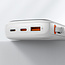 Baseus - Powerbank 10000 mAH - 1x USB en 1x Type-C aansluiting - Incl. Type-C kabel - Led Display - 22.5W - Wit