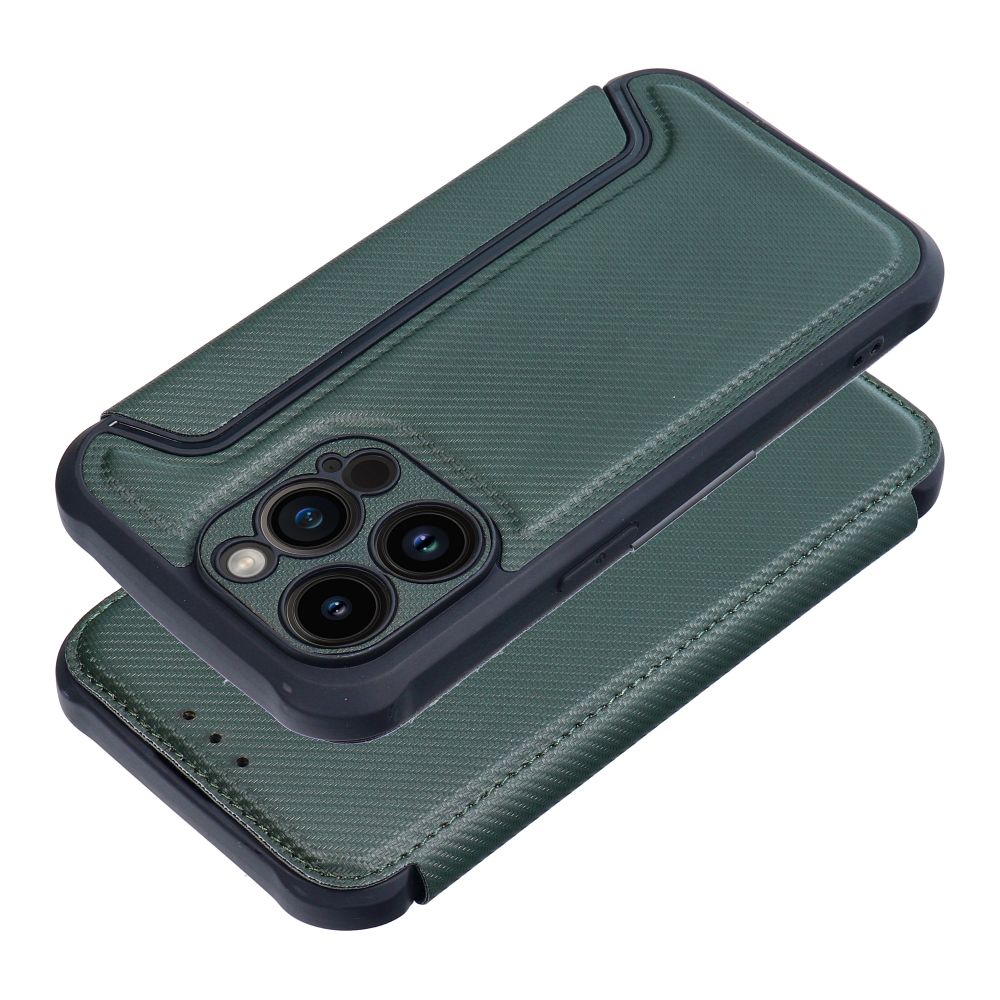 Case2go - Hoesje voor Apple iPhone 14 Pro - Schokbestendige Book Case - Groen afbeelding
