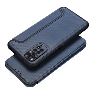 Case2go Case2go - Hoesje voor Xiaomi Redmi Note 11 / 11S - Schokbestendige Book Case - Donker Blauw