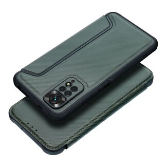 Case2go Case2go - Hoesje voor Xiaomi Redmi Note 11 / 11S - Schokbestendige Book Case - Groen