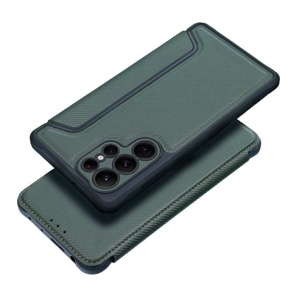 Case2go - Hoesje voor Samsung Galaxy S23 Plus - Schokbestendige Book Case - Groen afbeelding