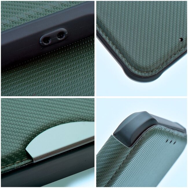 Case2go - Hoesje geschikt voor Samsung Galaxy S23 Plus - Schokbestendige Book Case - Groen
