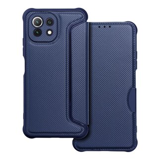 Case2go Case2go - Hoesje voor Xiaomi Mi 11 Lite - Schokbestendige Book Case - Donker Blauw