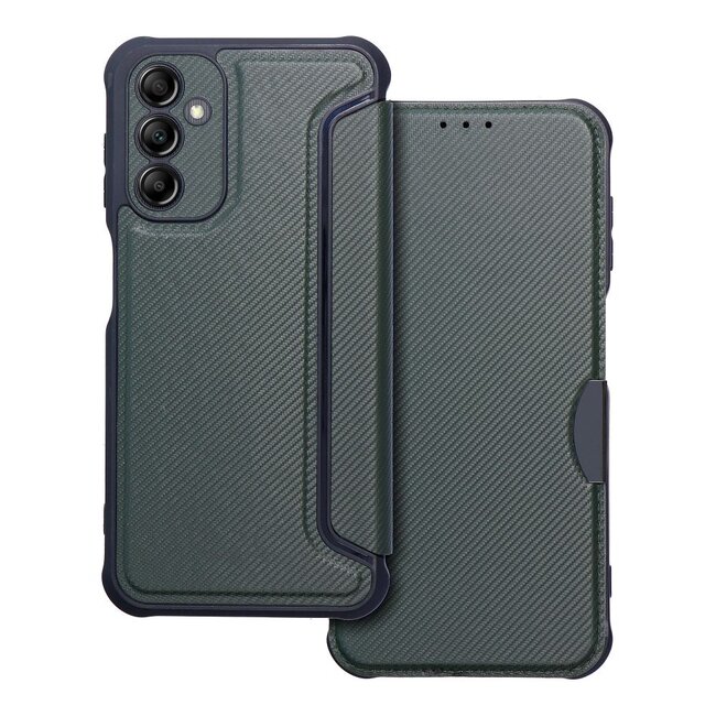 Case2go - Hoesje geschikt voor Samsung Galaxy A14 5G - Schokbestendige Book Case - Groen