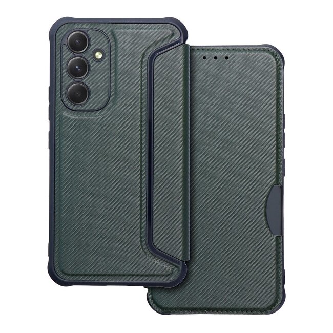 Case2go - Hoesje geschikt voor Samsung Galaxy A54 5G - Schokbestendige Book Case - Groen