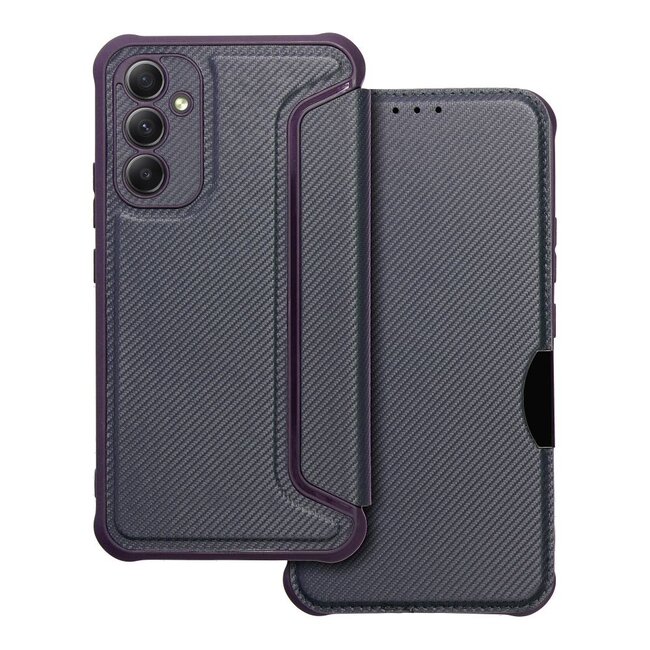 Case2go - Hoesje geschikt voor Samsung Galaxy A34 5G - Schokbestendige Book Case - Donker Blauw