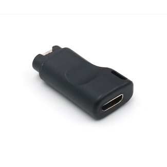Case2go Case2go - OTG Adapter geschikt voor Garmin - Micro USB naar Garmin Smartwatch connector - USB Adapter - Oplader - Zwart
