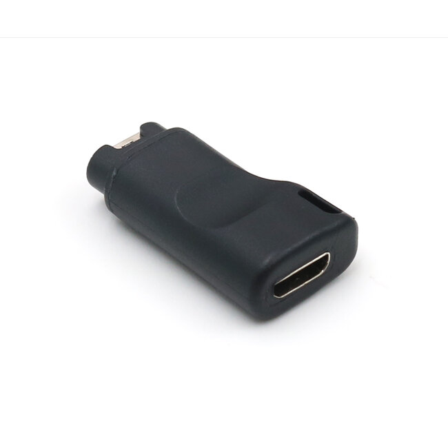 Case2go - OTG Adapter geschikt voor Garmin - Micro USB naar Garmin Smartwatch connector - USB Adapter - Oplader - Zwart