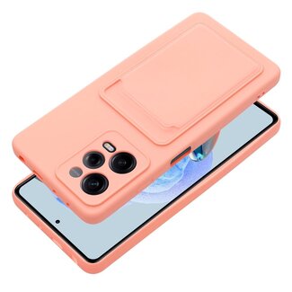 Case2go Case2go - Hoesje voor Xiaomi Redmi Note 12 5G - Met pasjeshouder - Roze