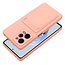 Case2go - Hoesje voor Xiaomi Redmi Note 12 5G - Met pasjeshouder - Roze
