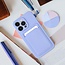 Case2go - Hoesje voor Xiaomi Redmi Note 12 5G - Met pasjeshouder - Paars