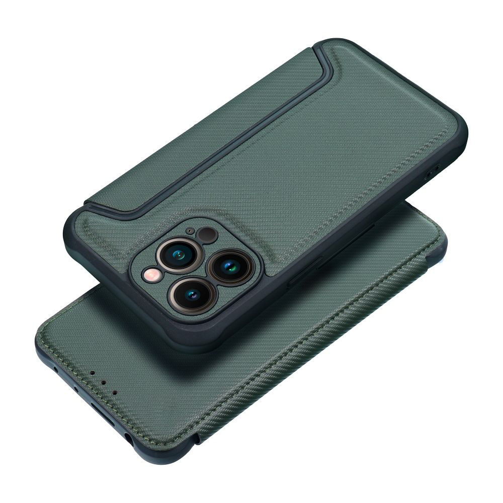 Case2go - Hoesje voor Apple iPhone 13 Pro - Schokbestendige Book Case - Groen afbeelding