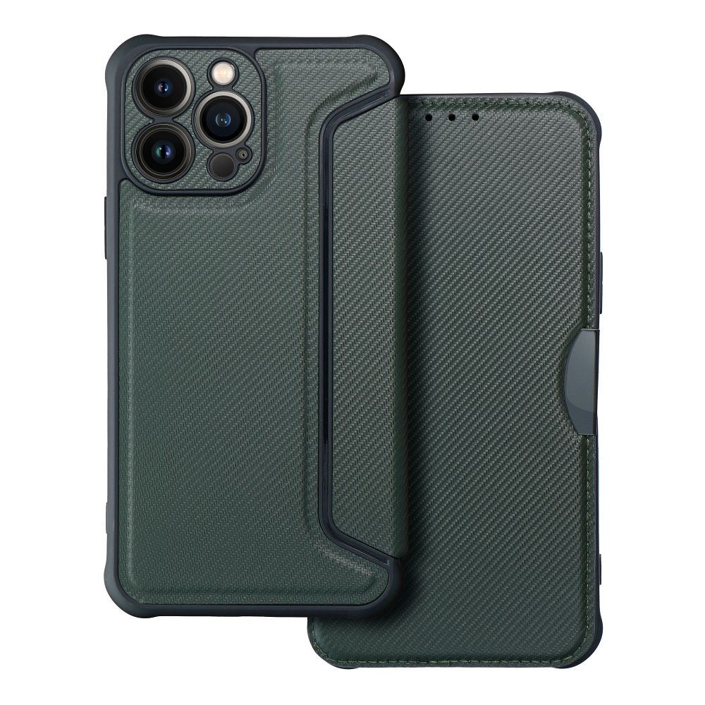 Case2go - Hoesje voor Apple iPhone 13 Pro Max- Schokbestendige Book Case - Groen afbeelding