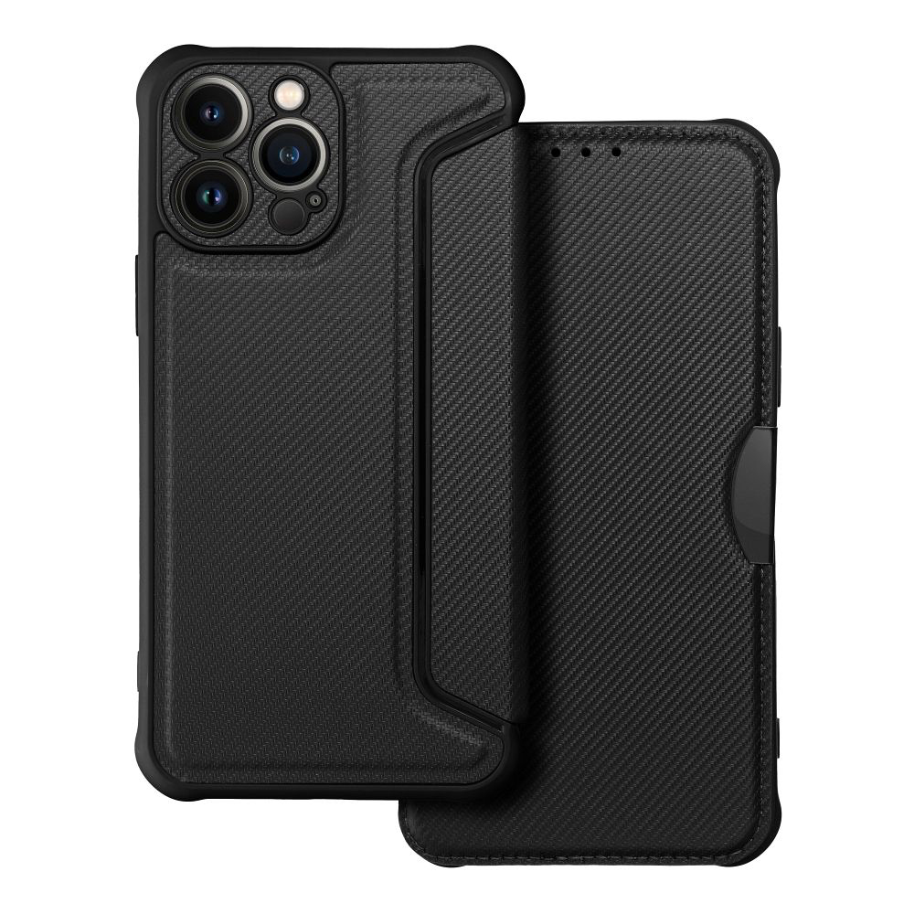 Case2go - Hoesje voor Apple iPhone 13 Pro - Schokbestendige Book Case - Zwart afbeelding