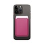 Case2go - Pasjes Houder geschikt voor iPhones en Apple magnetische Ring - Magnetische Kaarthouder - Roze