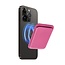 Case2go - Pasjes Houder geschikt voor iPhones en Apple magnetische Ring - Magnetische Kaarthouder - Roze