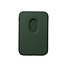 Case2go - Pasjes Houder geschikt voor iPhones en Apple magnetische Ring - Magnetische Kaarthouder - Donkergroen