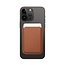Pasjeshouder geschikt voor iPhones 12/13/14/15/16 serie - Magnetische Kaarthouder - Bruin